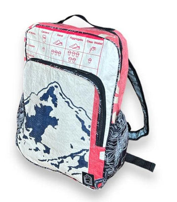 Square Upcycled Backpack, Eco-Friendly, Sustainable
