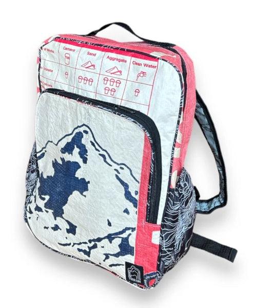 Square Upcycled Backpack, Eco-Friendly, Sustainable
