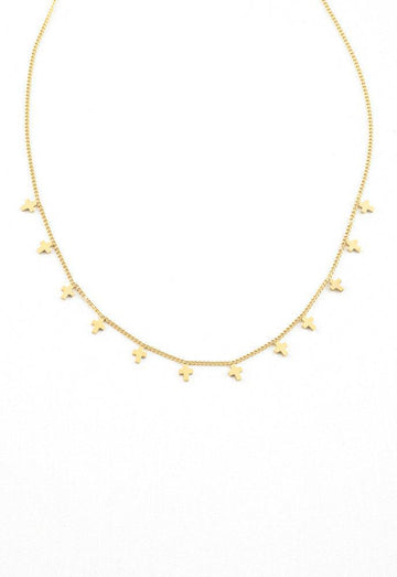 Multiple Cross Gold Necklace, Give Freedom to Women!