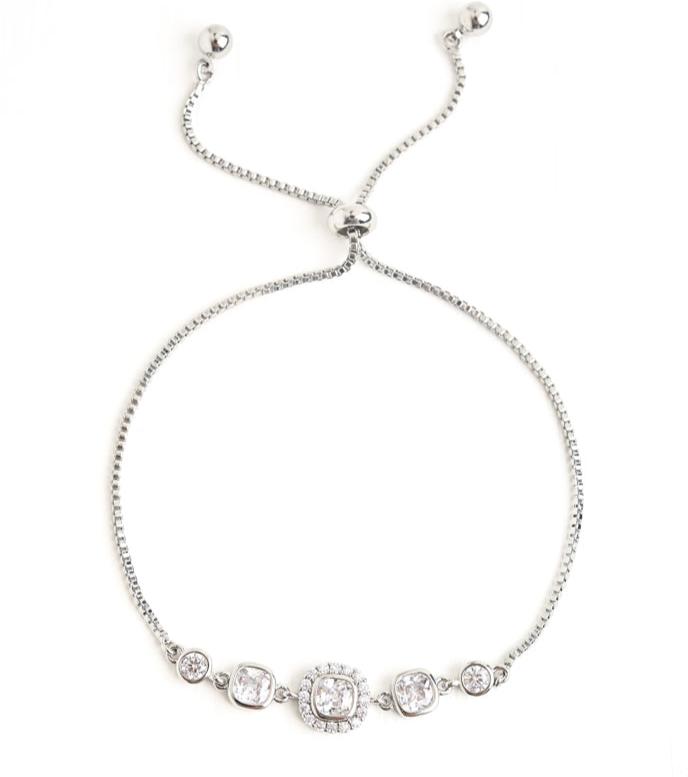 Radiant Platinum Zircon Bracelet- Give Freedom to Exploited Women!