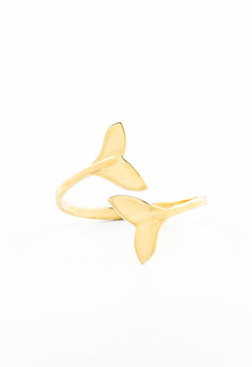 Whale Tale Wrap Ring in Gold, Give Freedom to Women!