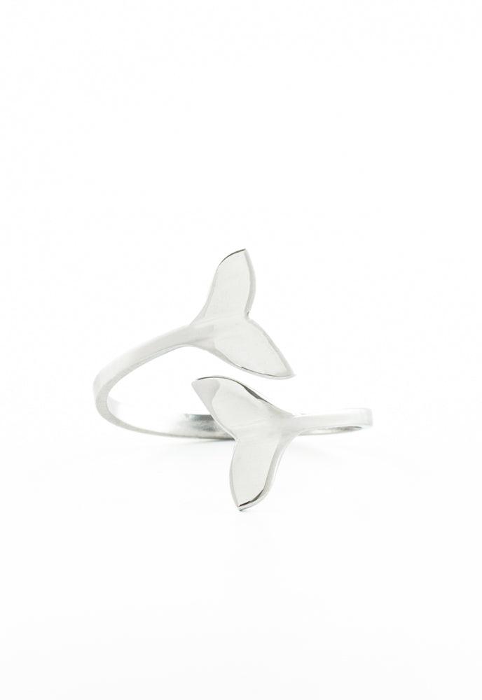 Whale Tale Wrap Ring in Silver, Gives Freedom to Women!