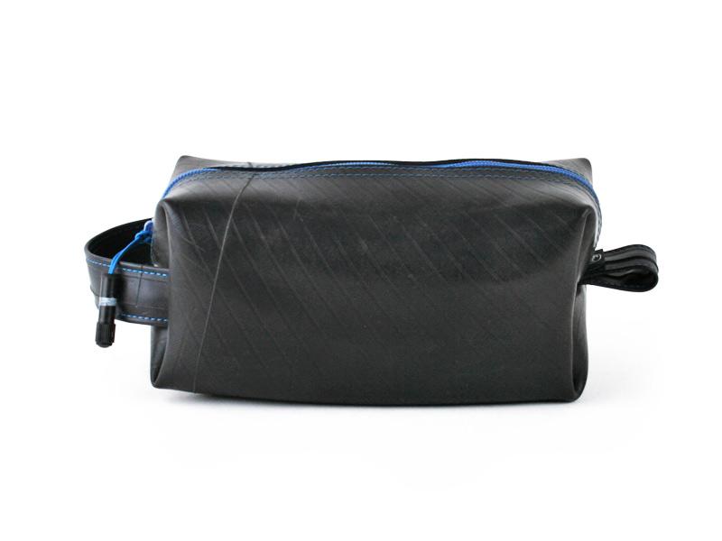 Large upcycled Tire Dopp Travel Kit - Made in the USA - Saves Landfill Space!