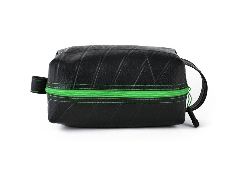 Large upcycled Tire Dopp Travel Kit - Made in the USA - Saves Landfill Space!