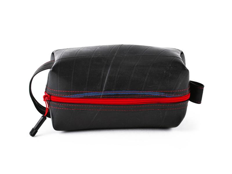 Large upcycled Tire Dopp Travel Kit - Made in the USA - Saves Landfill Space!