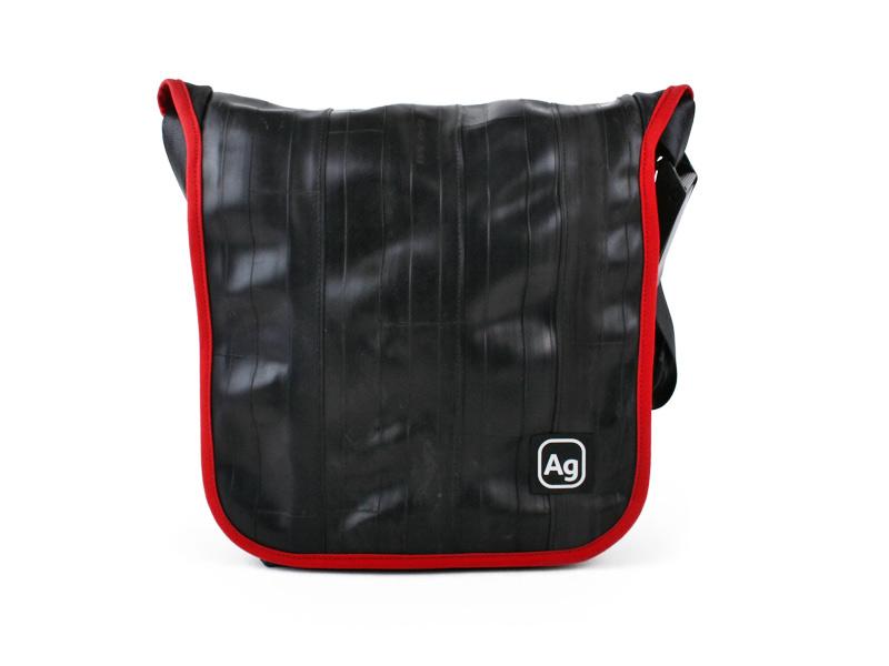 Up-cycled Shoulder Bag- Made in the USA from Bicycle tubes