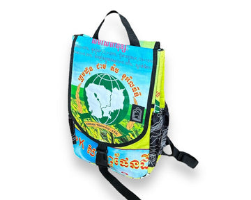 Upcycled Everyday Backpack - Sustainable-Saves Landfill Space!