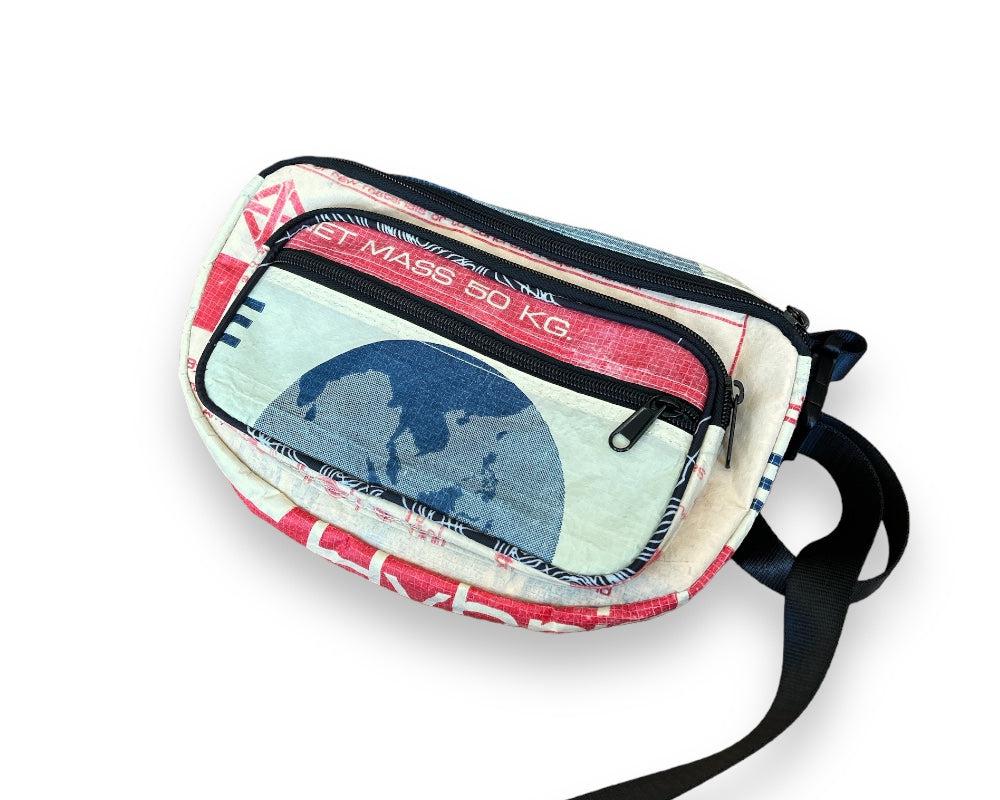 Upcycled Fanny Pack / Hip Bag  / Moon Bag / Belly Bag - Sustainable