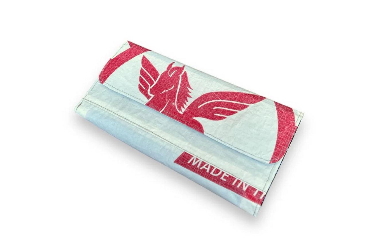 Large Upcycled Tri-Fold Wallet, Sustainable, Saves Landfill Space!