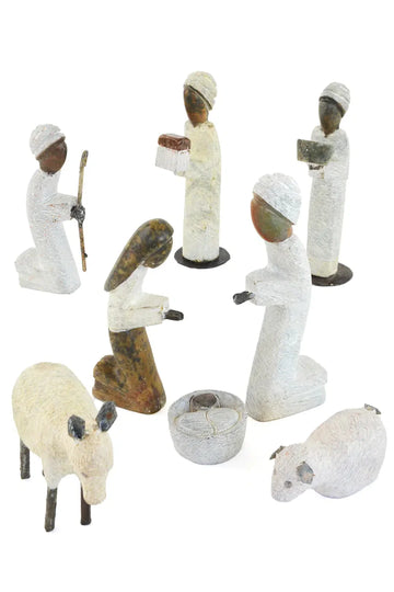 Handcrafted stone  Nativity Scene, Fair Trade from Zimbabwe