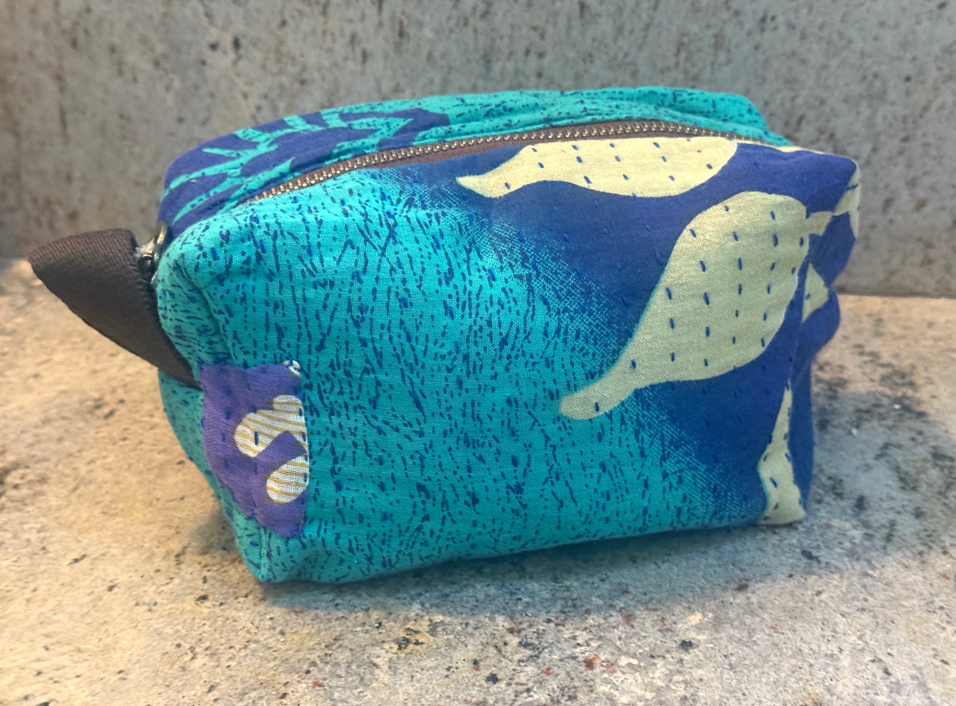 Upcycled Sari Cosmetic Bags - Handmade by Survivors