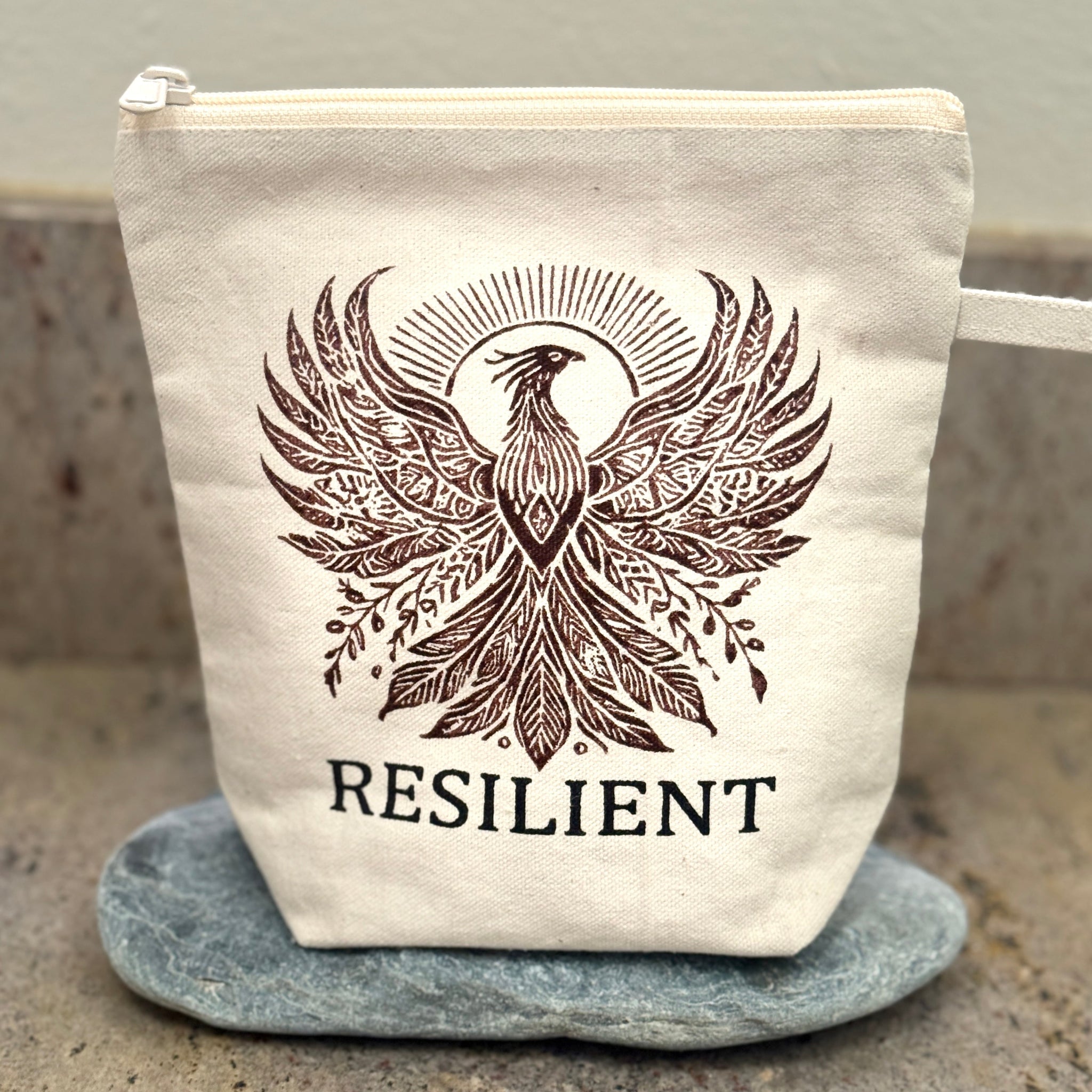 Rising Phoenix Resilient Cosmetic Bag - Handmade by Survivors