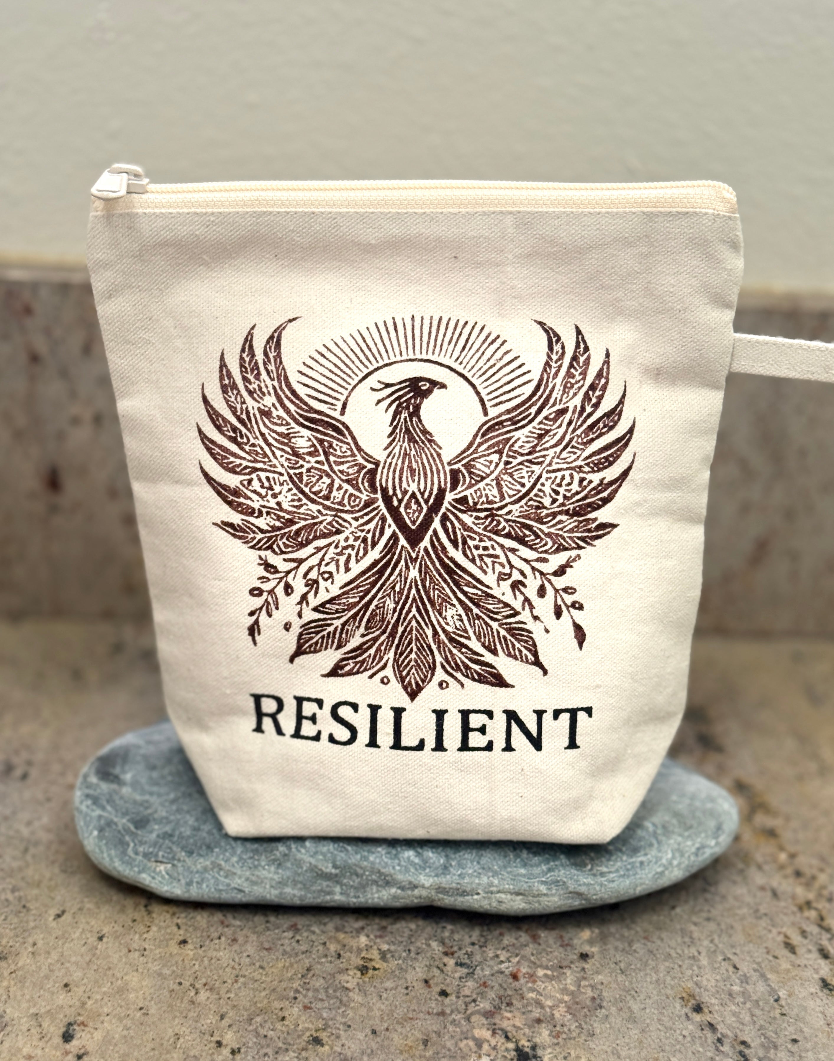 Rising Phoenix Resilient Cosmetic Bag - Handmade by Survivors