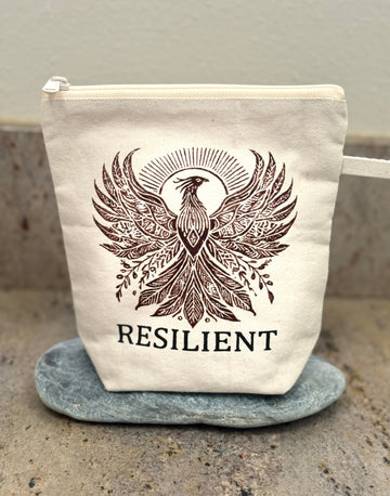 Rising Phoenix Resilient Cosmetic Bag - Handmade by Survivors