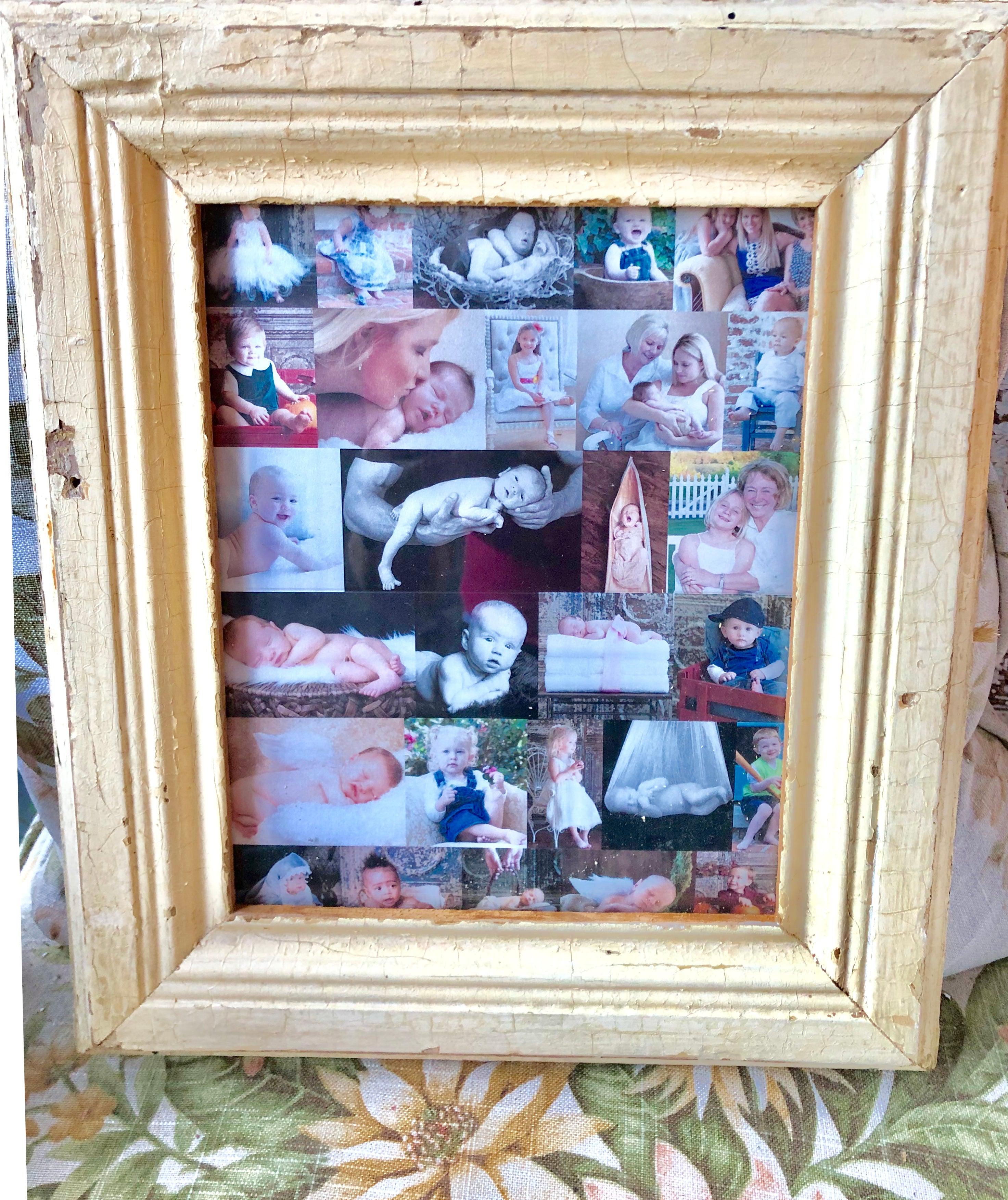 Upcycled & Reclaimed Wood Frames from Salvaged Moulding- Lots of colors!