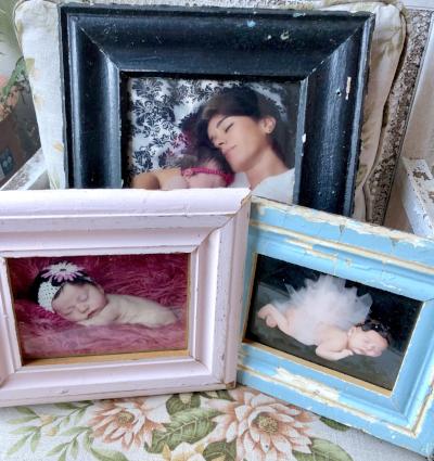 Upcycled & Reclaimed Wood Frames from Salvaged Moulding- Lots of colors!