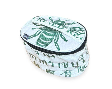 Upcycled Toiletry, Travel, Makeup Bag, Sustainable!