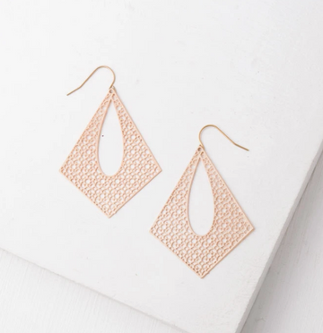 14k Gold Plated Filigree Earrings, Give freedom & create careers for exploited girls & women!