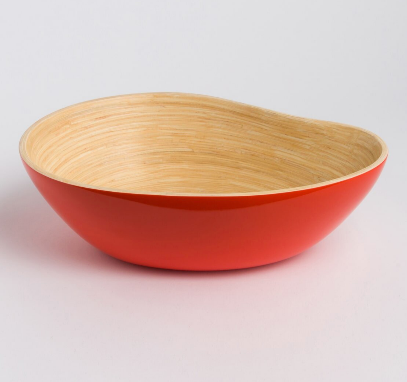 Wave Bamboo Serving Bowl- Small  or Large & Lots of Colors - Fair Trade and Sustainable