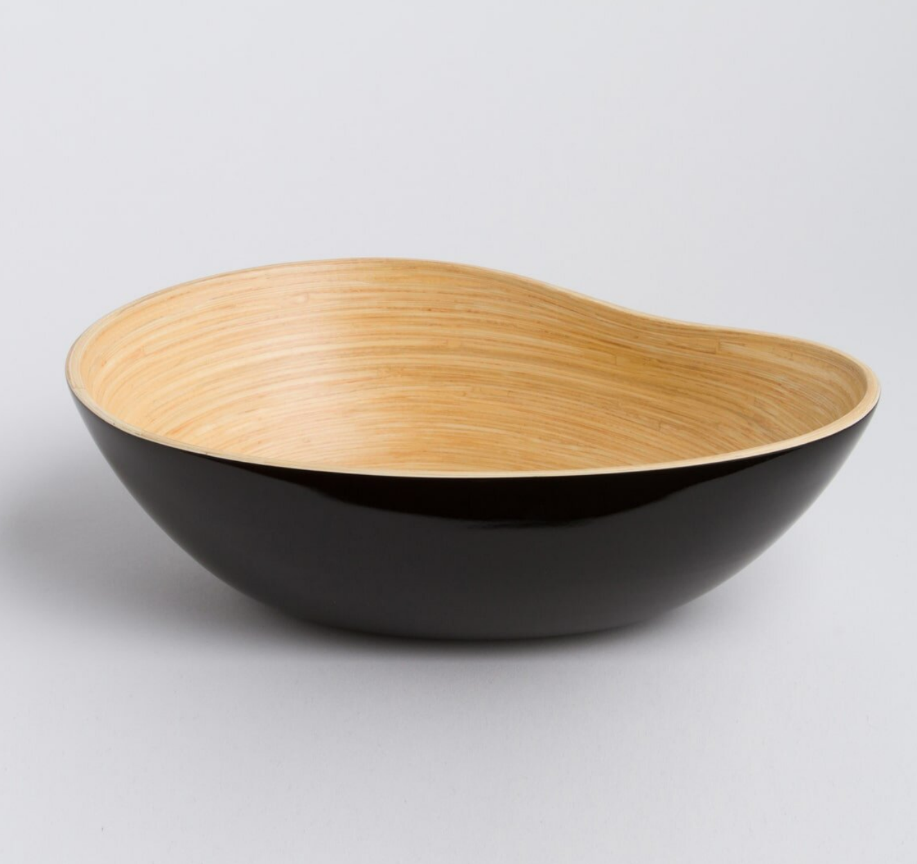 Wave Bamboo Serving Bowl- Small  or Large & Lots of Colors - Fair Trade and Sustainable