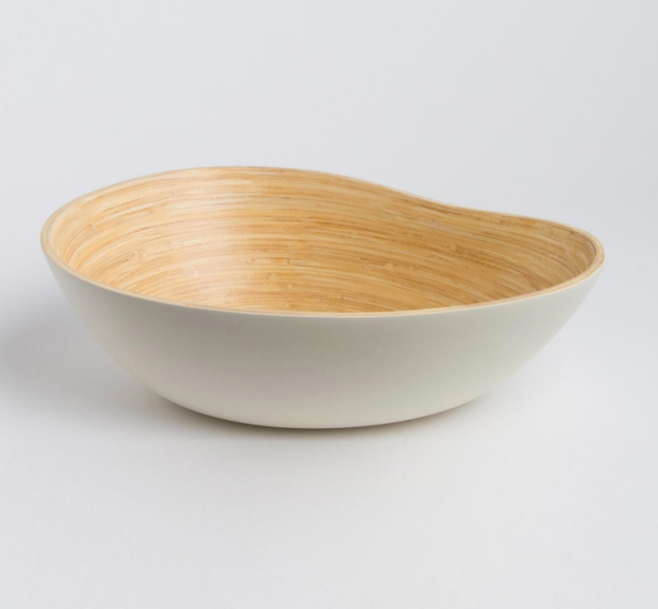 Wave Bamboo Serving Bowl- Small  or Large & Lots of Colors - Fair Trade and Sustainable
