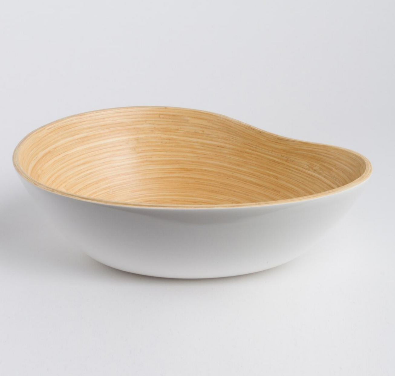 Wave Bamboo Serving Bowl- Small  or Large & Lots of Colors - Fair Trade and Sustainable