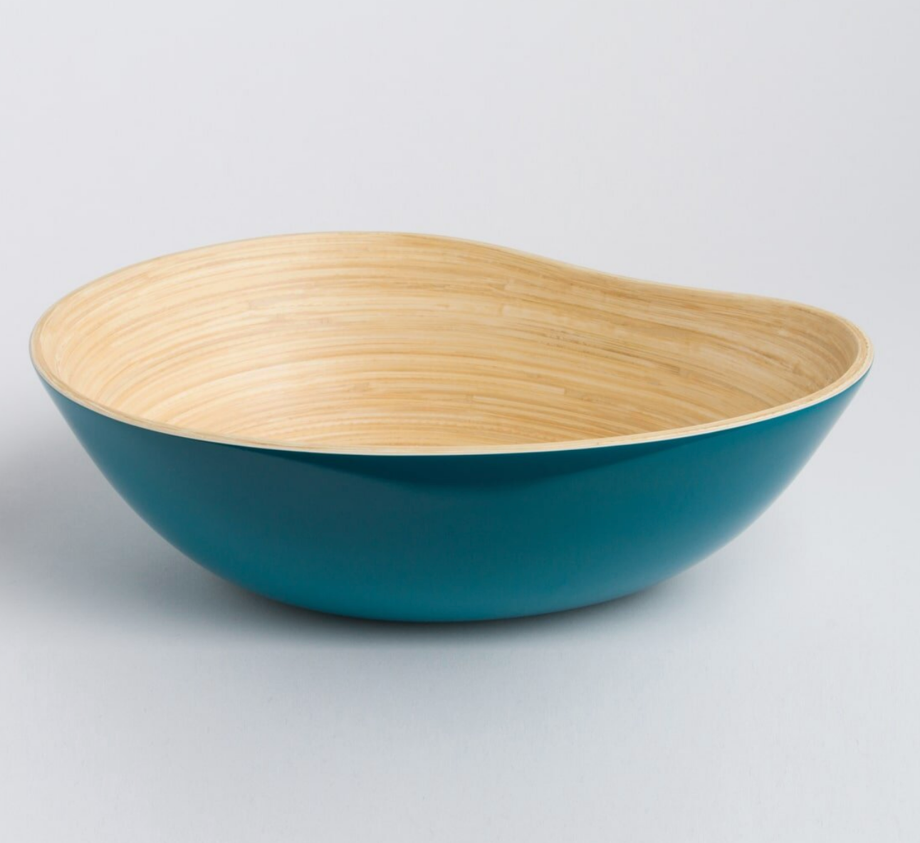 Wave Bamboo Serving Bowl- Small  or Large & Lots of Colors - Fair Trade and Sustainable