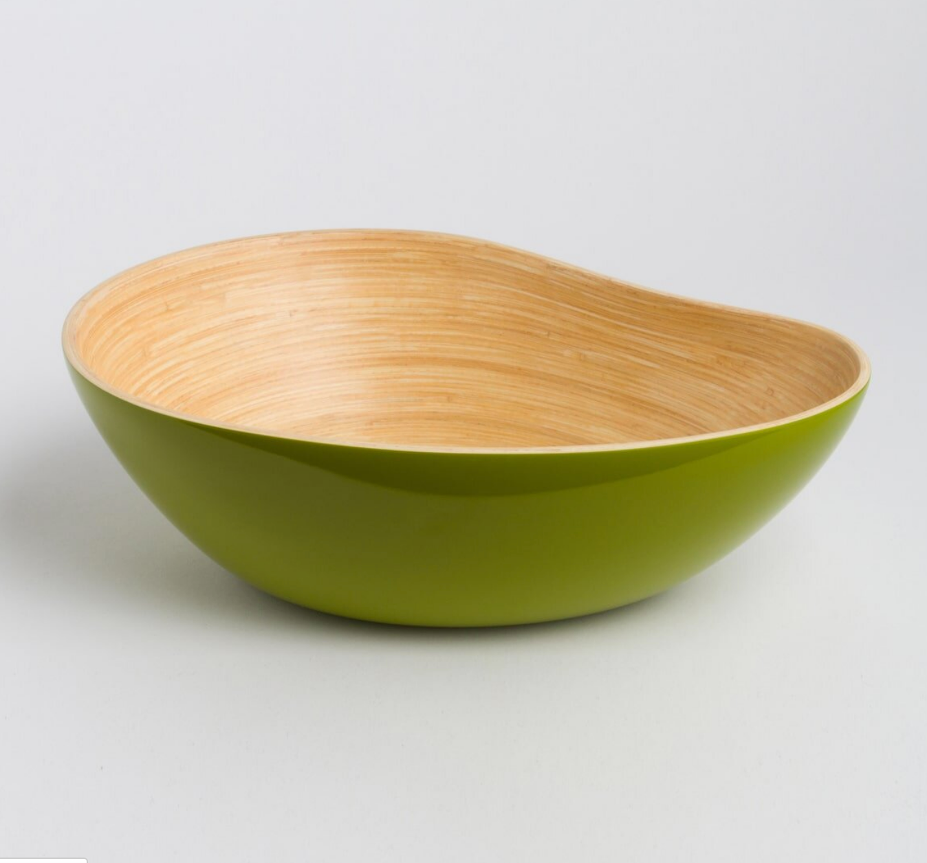 Wave Bamboo Serving Bowl- Small  or Large & Lots of Colors - Fair Trade and Sustainable