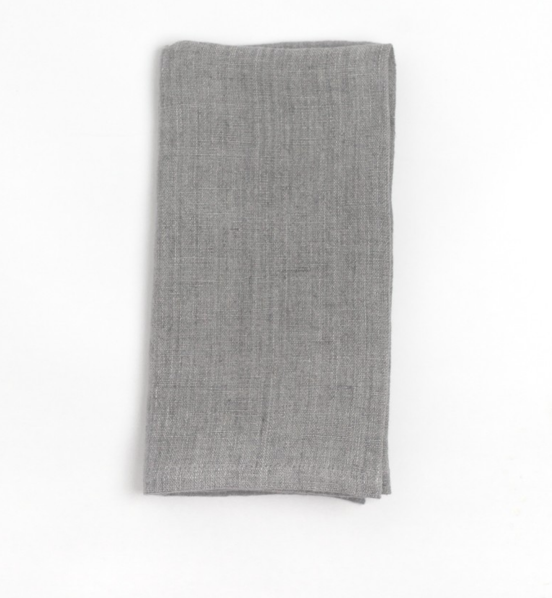 Set of 4 Hand Woven, Stone Washed Hemmed Dinner Napkins- Eco-Friendly, Fair Trade