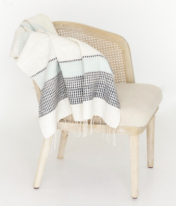 Hand Woven Ethiopian Cotton Lightweight Throw (assorted colors)- Eco-Friendly, Fair Trade