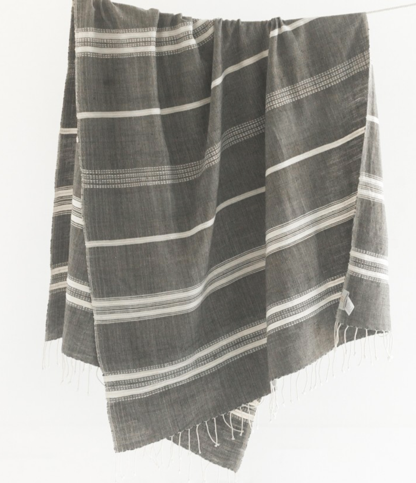 Hand Woven Striped Ethiopian Cotton Lightweight Throw (assorted colors)- Eco-Friendly, Fair Trade