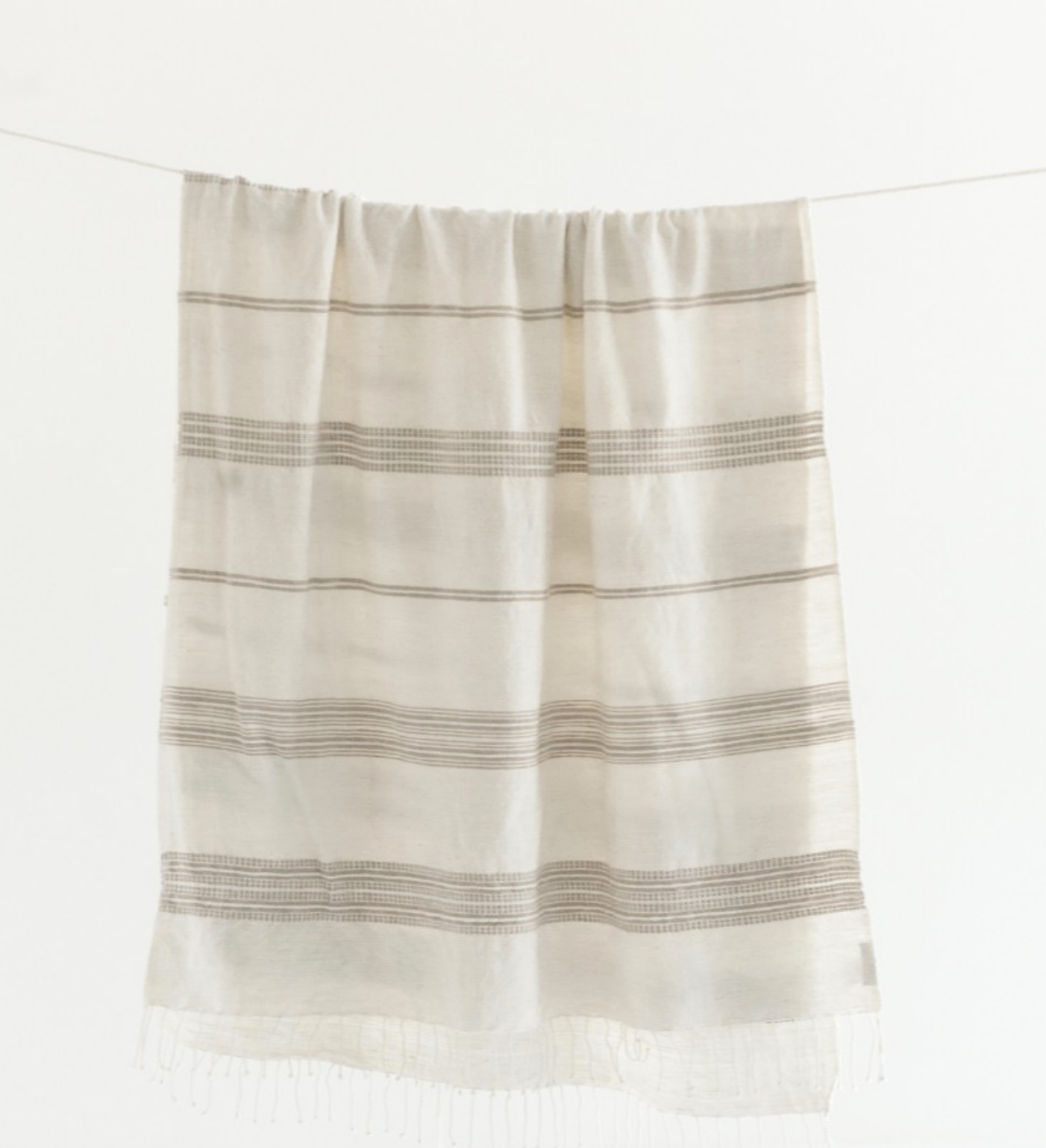 Hand Woven Striped Ethiopian Cotton Lightweight Throw (assorted colors)- Eco-Friendly, Fair Trade