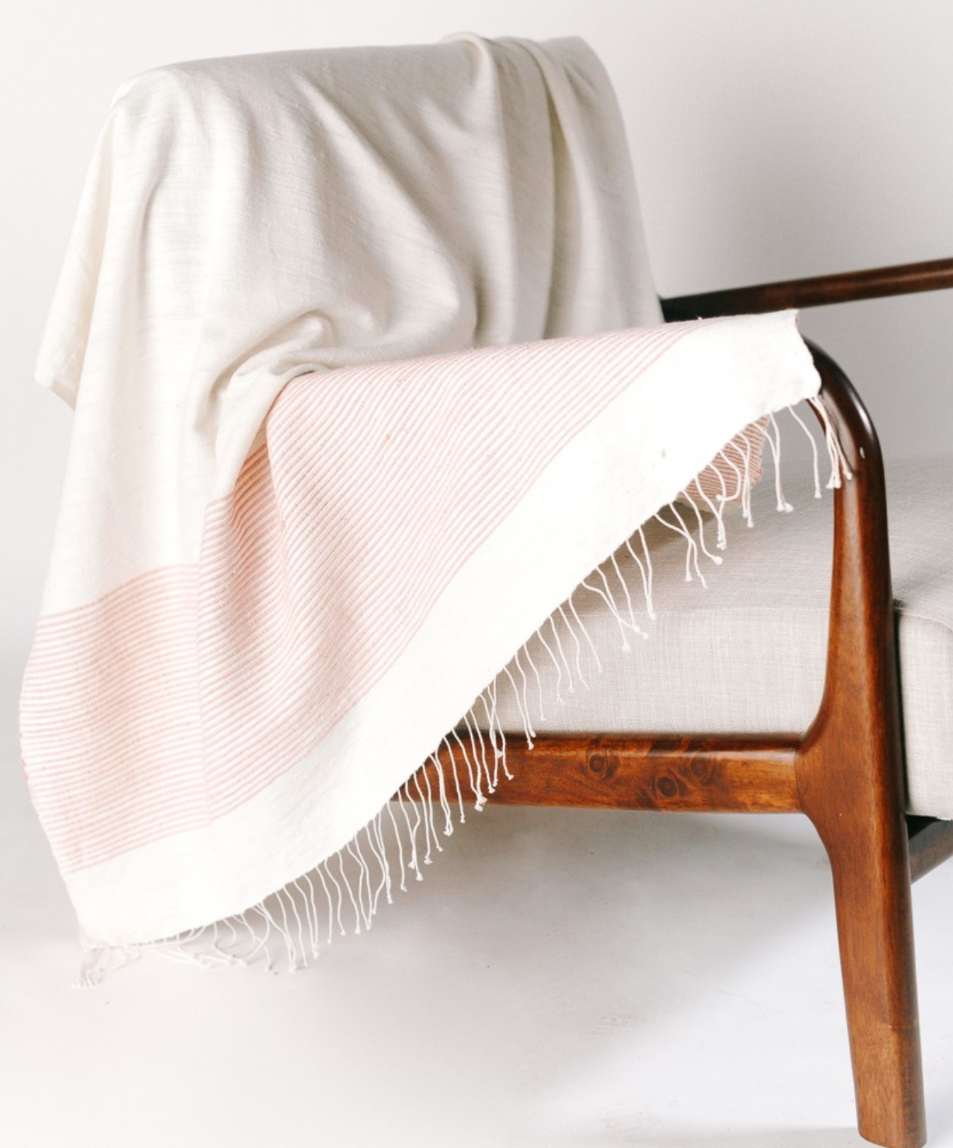 Hand Woven Ribbed Ethiopian Cotton Lightweight Throw (assorted colors)- Eco-Friendly, Fair Trade