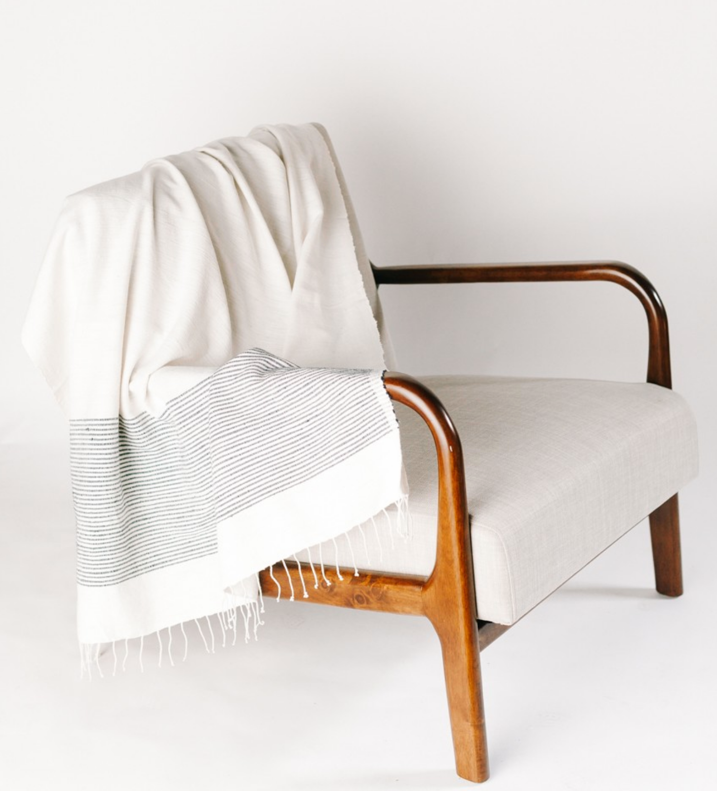 Hand Woven Ribbed Ethiopian Cotton Lightweight Throw (assorted colors)- Eco-Friendly, Fair Trade