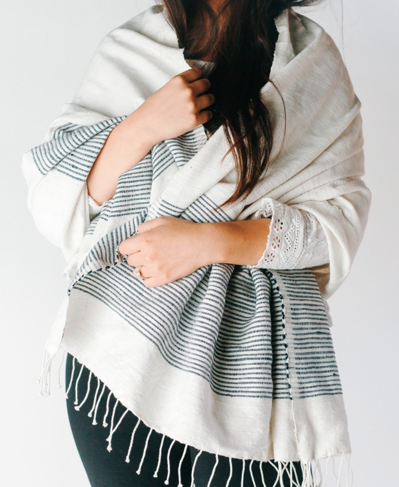 Hand Woven Ribbed Ethiopian Cotton Lightweight Throw (assorted colors)- Eco-Friendly, Fair Trade