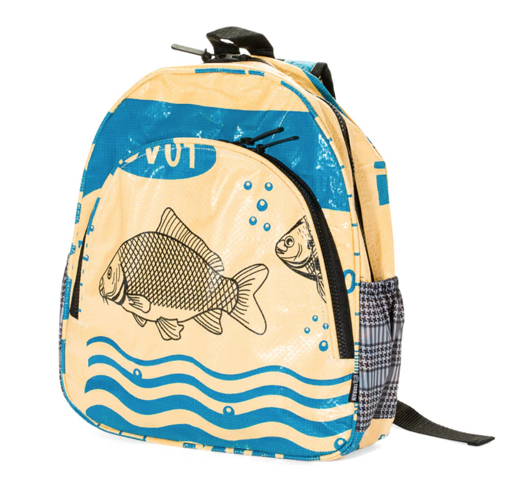 Small Upcycled Day or Childs Backpack- Saves Landfills!