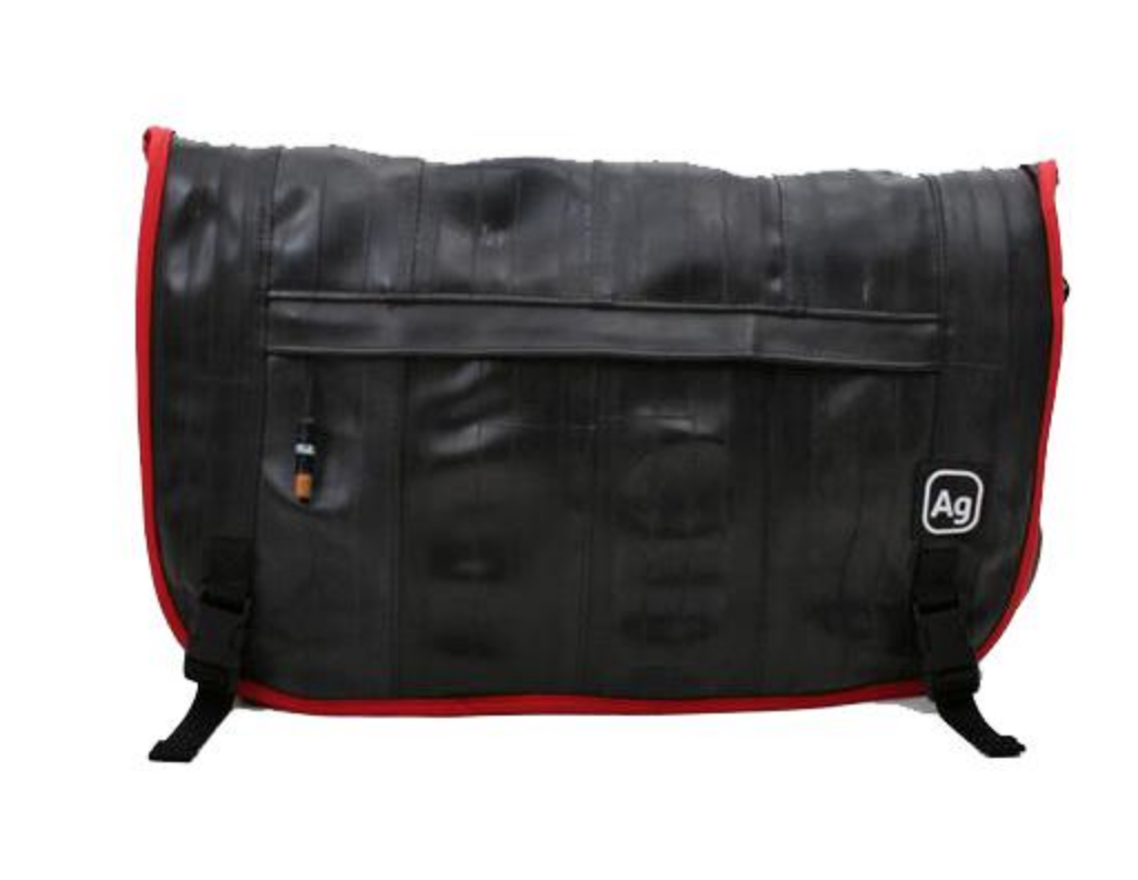 Upcycled Messenger / Laptop Bag, Made in the USA, Saves Landfill Space!