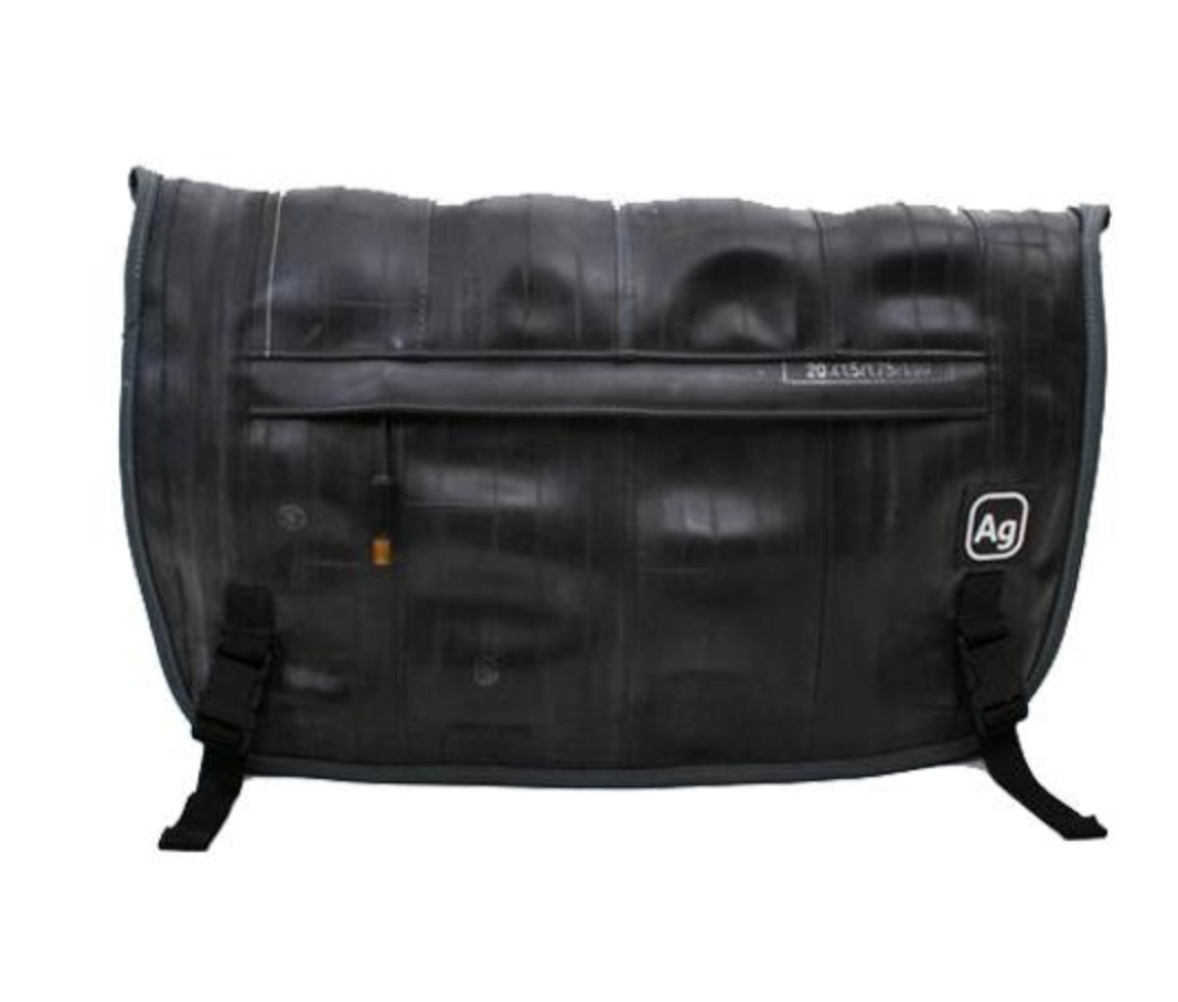 Upcycled Messenger / Laptop Bag, Made in the USA, Saves Landfill Space!