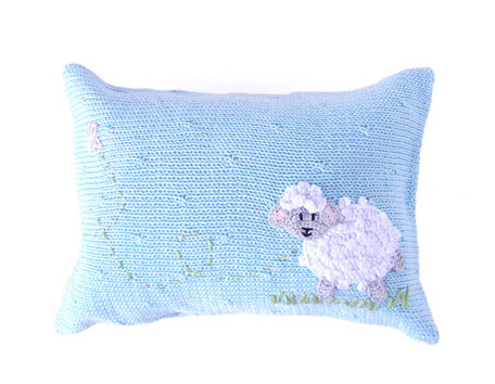 Mini Sheep Baby Pillows, Pink or Blue, Handmade, Support Fair Trade