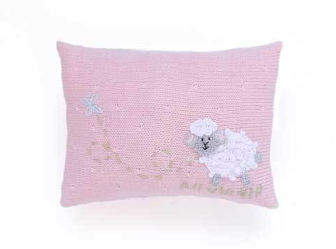 Mini Sheep Baby Pillows, Pink or Blue, Handmade, Support Fair Trade