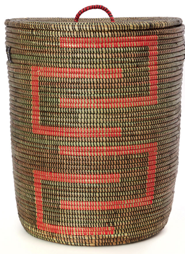 Fair Trade Sahara Hamper Laundry Storage Basket, 3 colors, Eco-Friendly