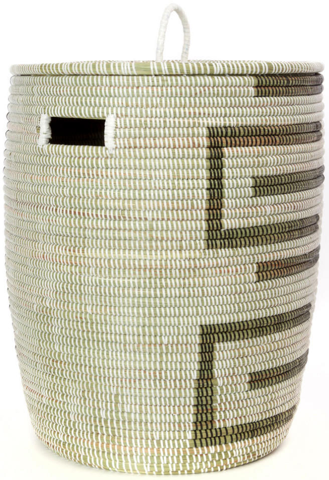 Fair Trade Sahara Hamper Laundry Storage Basket, 3 colors, Eco-Friendly