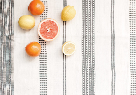 Hand woven Grey or Blue Ethiopian Cotton Tablecloth - Eco-Friendly, Fair Trade