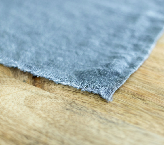 4 Hand Woven Stone Washed Linen Placemats (Grey, Blue, White, Blush Pink) Eco-Friendly, Fair Trade