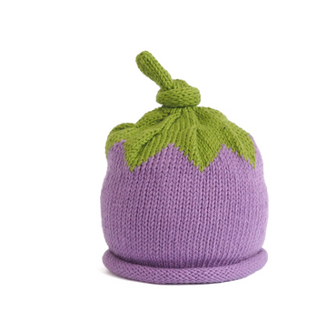 Hand Knit Purple Berry Baby/ Toddler Hat - Fair Trade