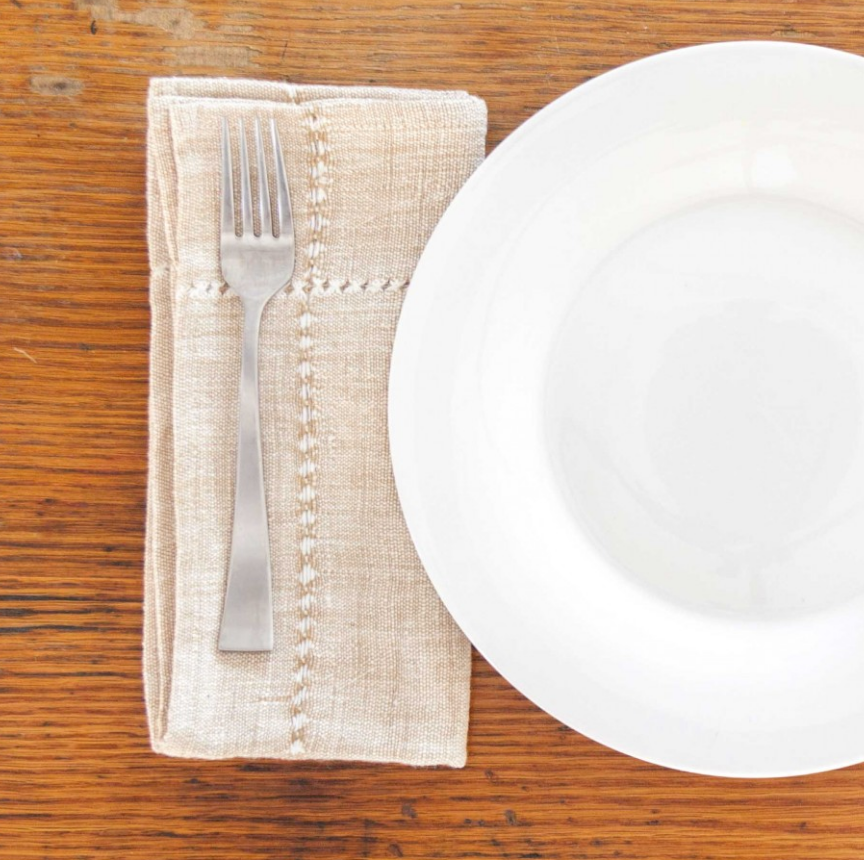 Set of 4 Hand Woven Pulled Dinner Napkins, Eco-Friendly, Fair Trade