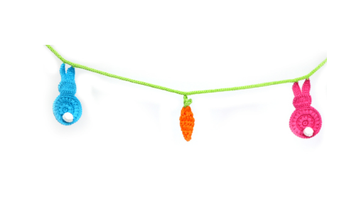 Handmade Bunny Easter Garland, Fair Trade