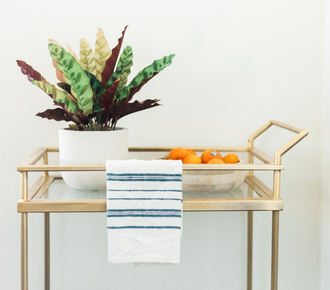 2 Hand Woven Striped Tea Towels, (3 colors), Ethiopian Cotton, Eco-Friendly, Fair Trade