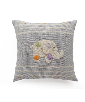 Elephant with Spots Baby Pillow, Handmade, Supports Fair Trade Artisans