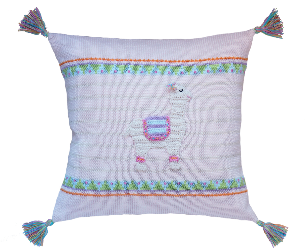 Llama Baby Pillow, Handmade, Fair Trade